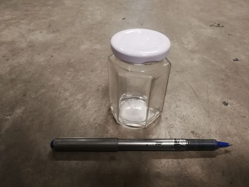 K3H, GLA183067, 128ML MINI HEX GLA JAR[144/144]