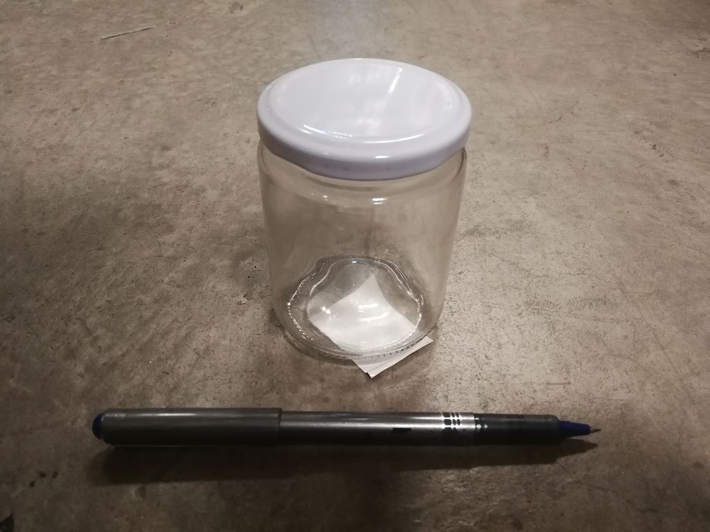 K3H, GLA183074, 200ML SML ROUND GLA JAR[96/96]