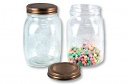 GLA197637, 500ML ROSE GOLD PRESERVE JAR
