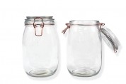 GLA218998, 1000ML ROSE GOLD CLIP JAR