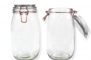 GLA219001, 1500ML ROSE GOLD CLIP JAR