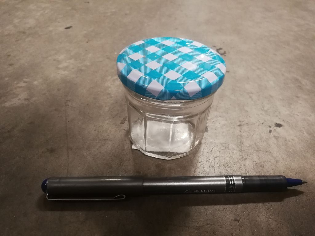 K3H, GLA224678, 100ML HEX GLA JAR