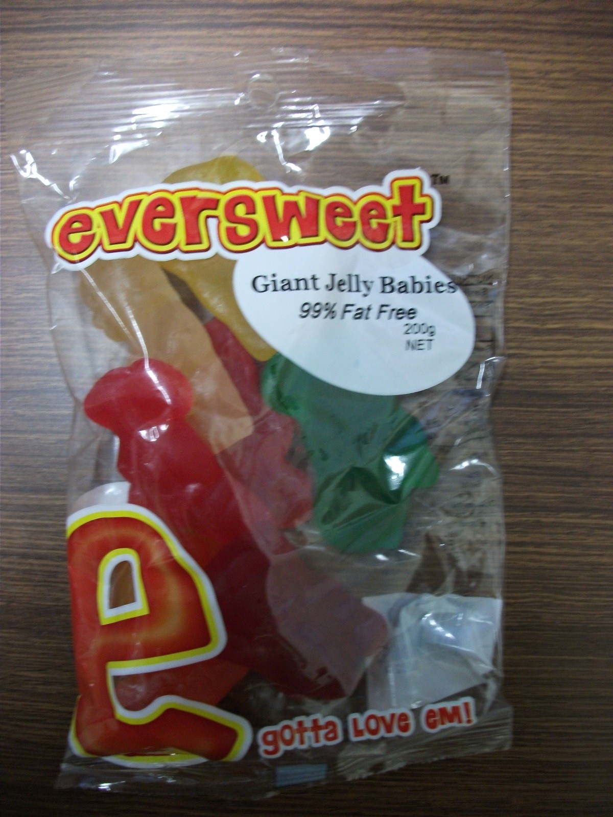 GIANT JELLY BABIES 200G