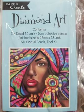 HA0051, DIMOND ART TRIBAL LADY 30X40 (4)