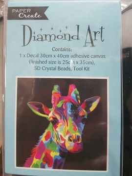 HA0057, DIMOND ART COLOURFUL GIRAFFE 30X40 (4)
