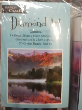HA0058, DIMOND ART LAKE SCENE 30X40