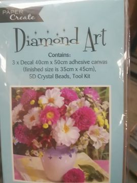 HA0062, DIMOND ART FLORAL ARRANGEMENT 40X50 (4)