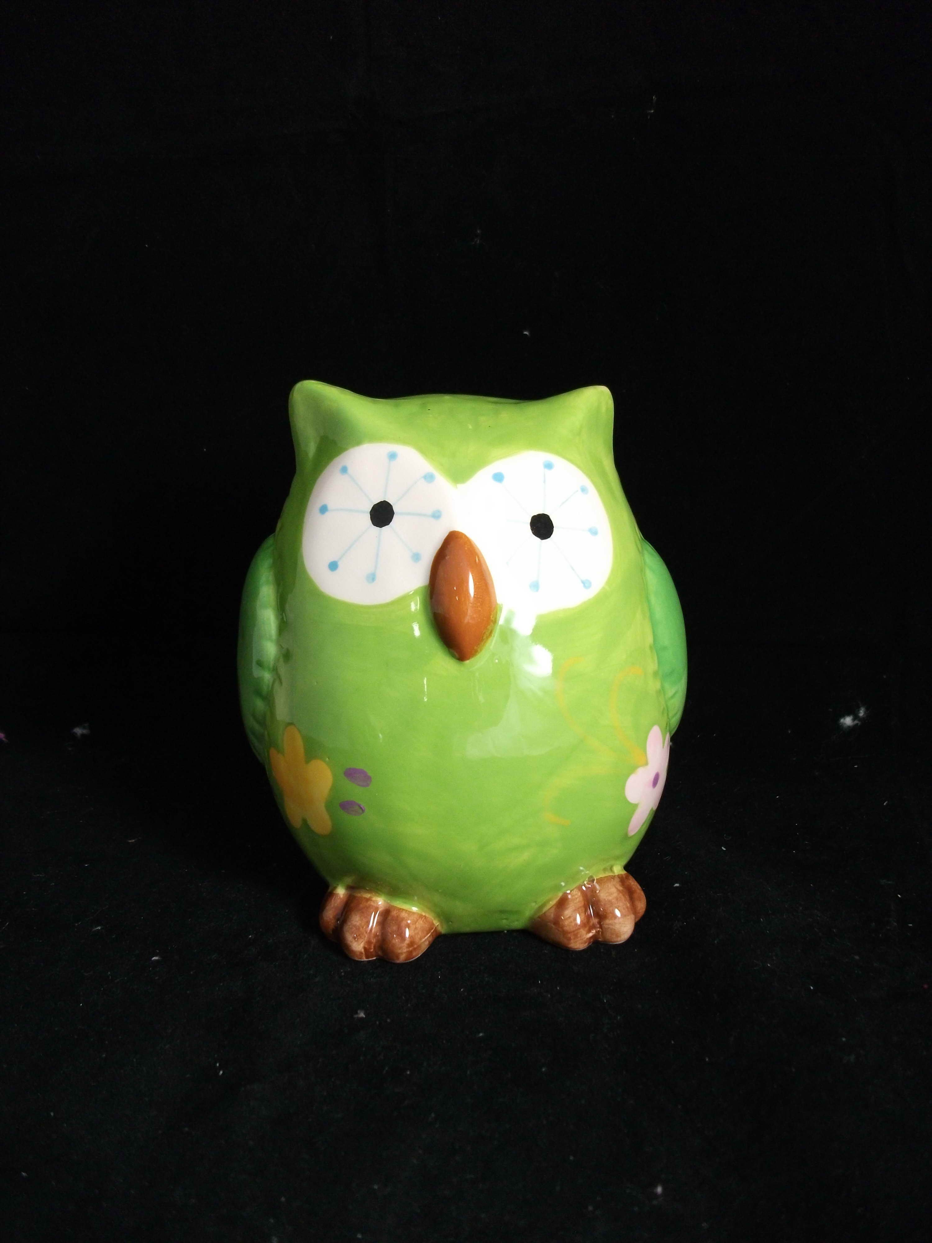 4A CERAMIC OWL MONEY BOX