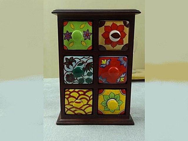 2A 6CERAMIC DRAW CABINET