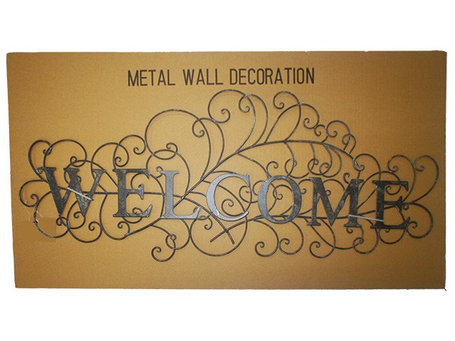 4A WORD METAL WALL ART 87X35CM