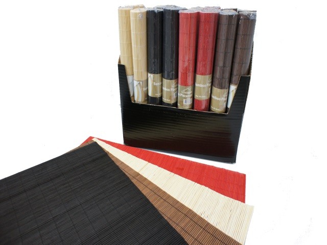 BAMBOO PLACEMAT 4 CLRS IN PDQ