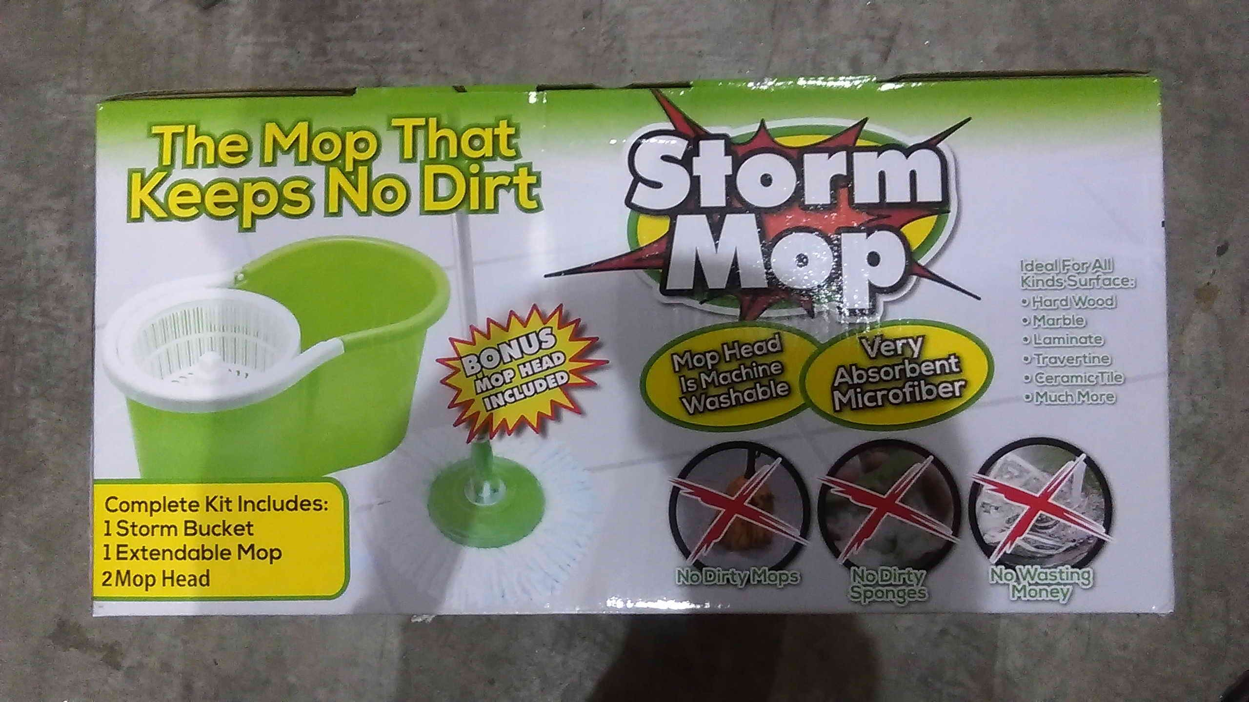 Storm Mop Includes Extra Head