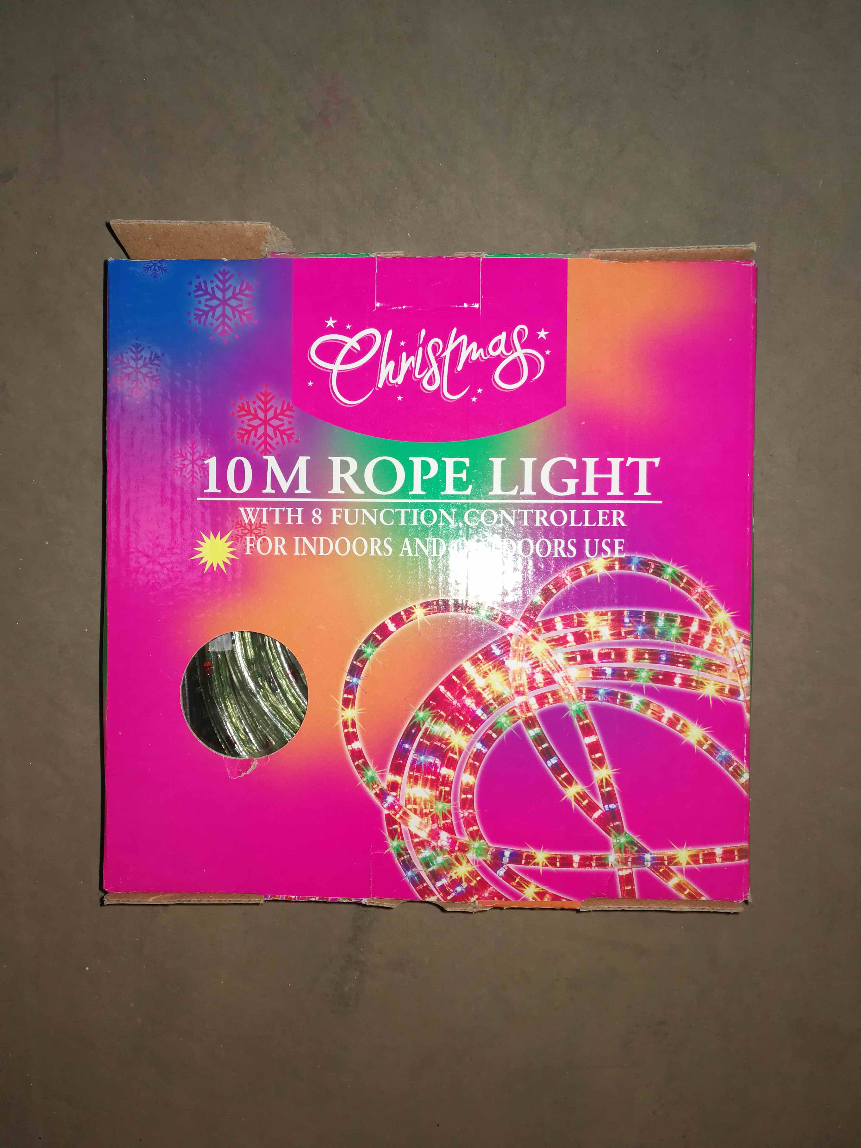 20X38, 10 M Rope Light with 8 Function