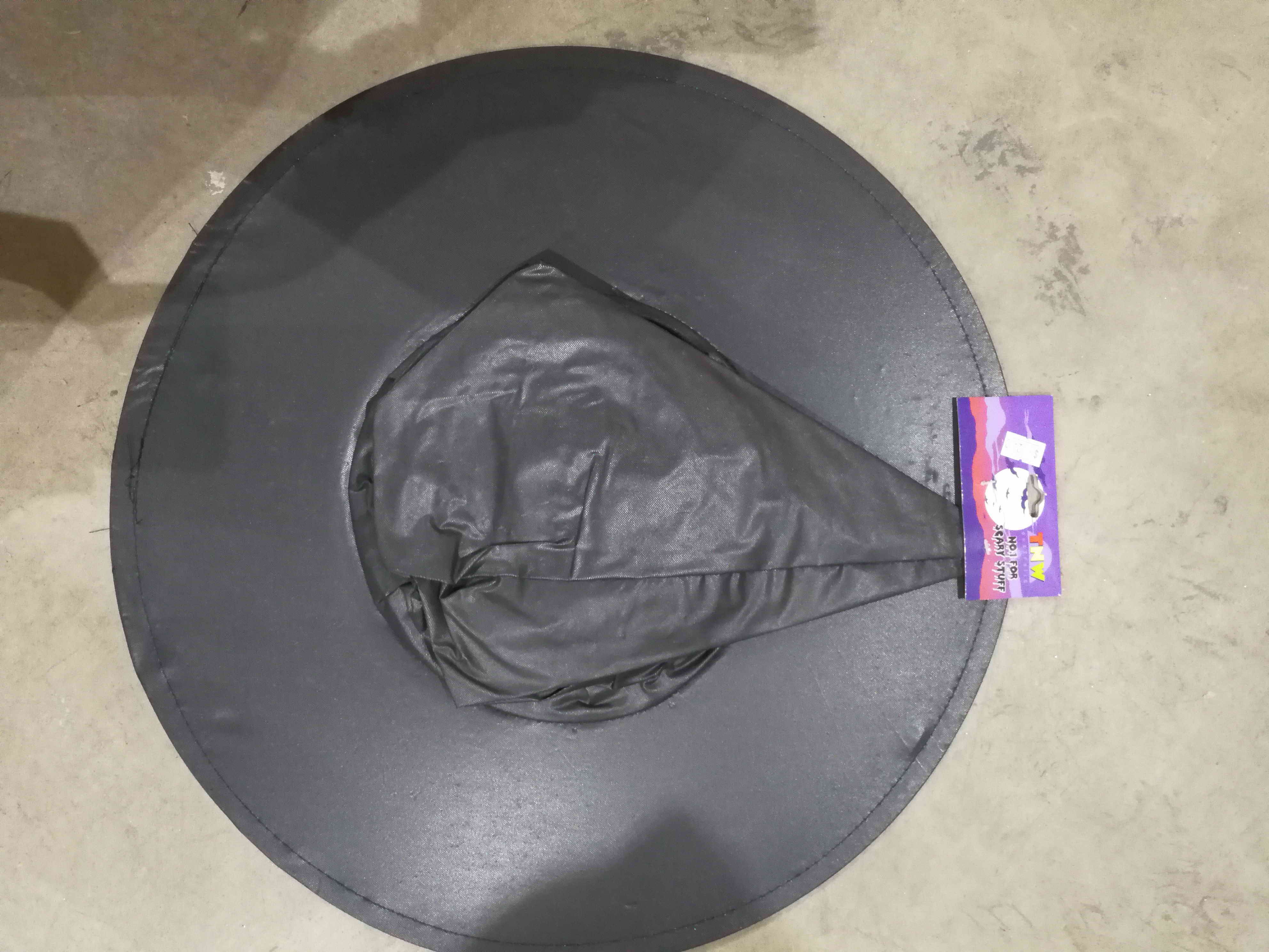 $1.2 ADULT PVC WITCHES HAT - 46CM