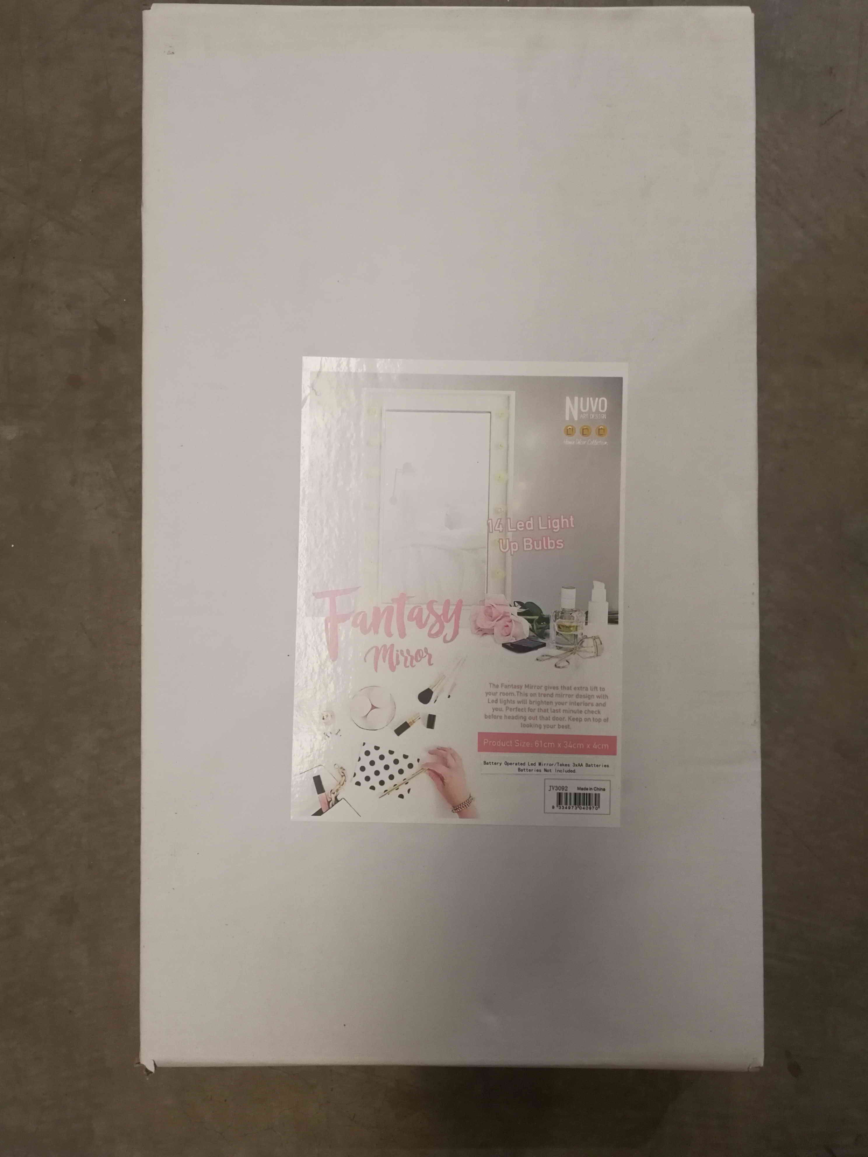 D9M, WallMirrorHollywoodLEDBulbWhit