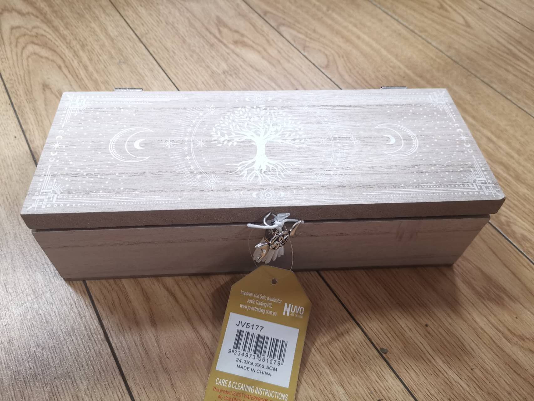 JV5177, Wood Astrology Box 24x9x6cm