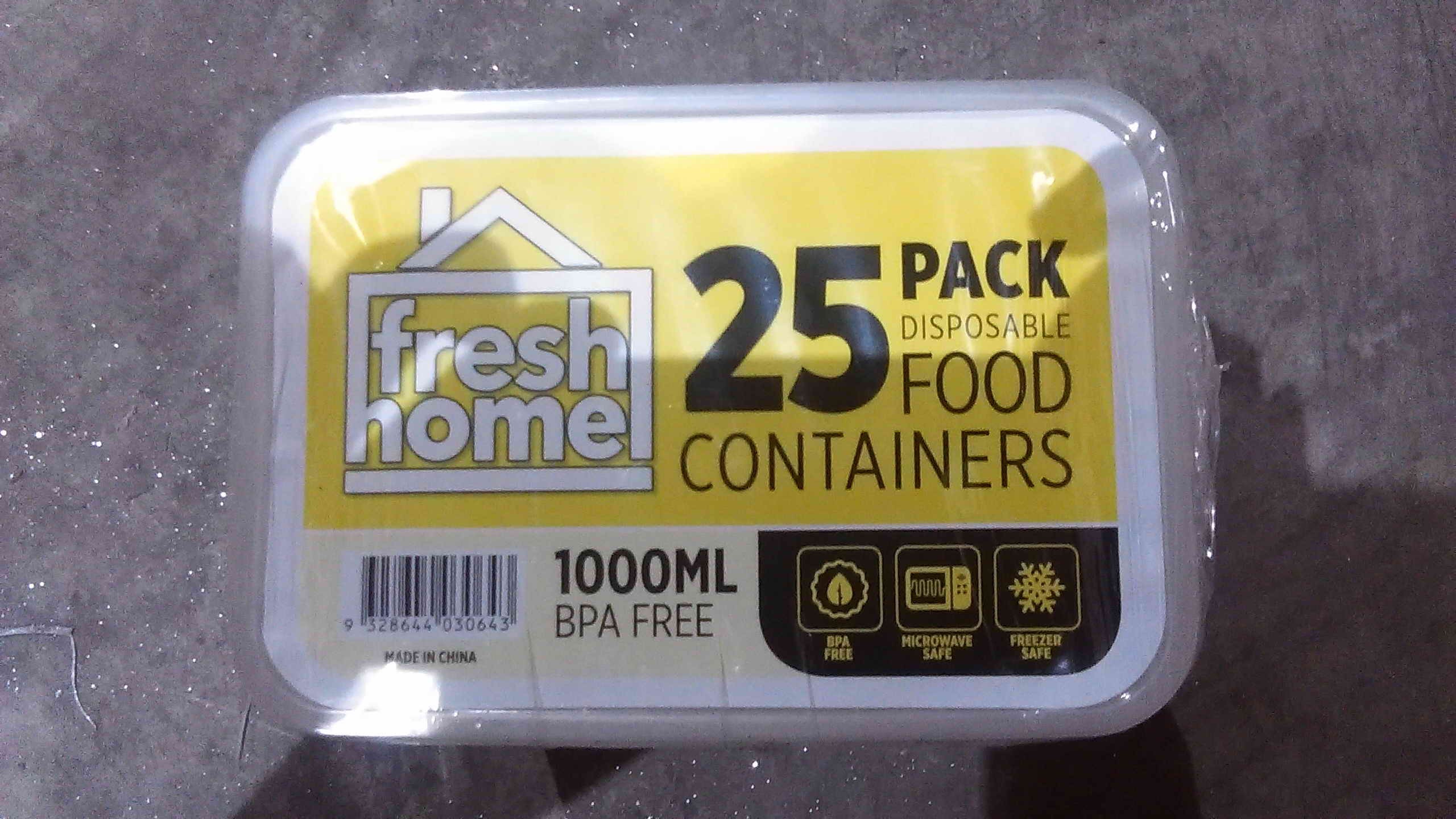 Lvl2, takeaway box 1000ml Pk25