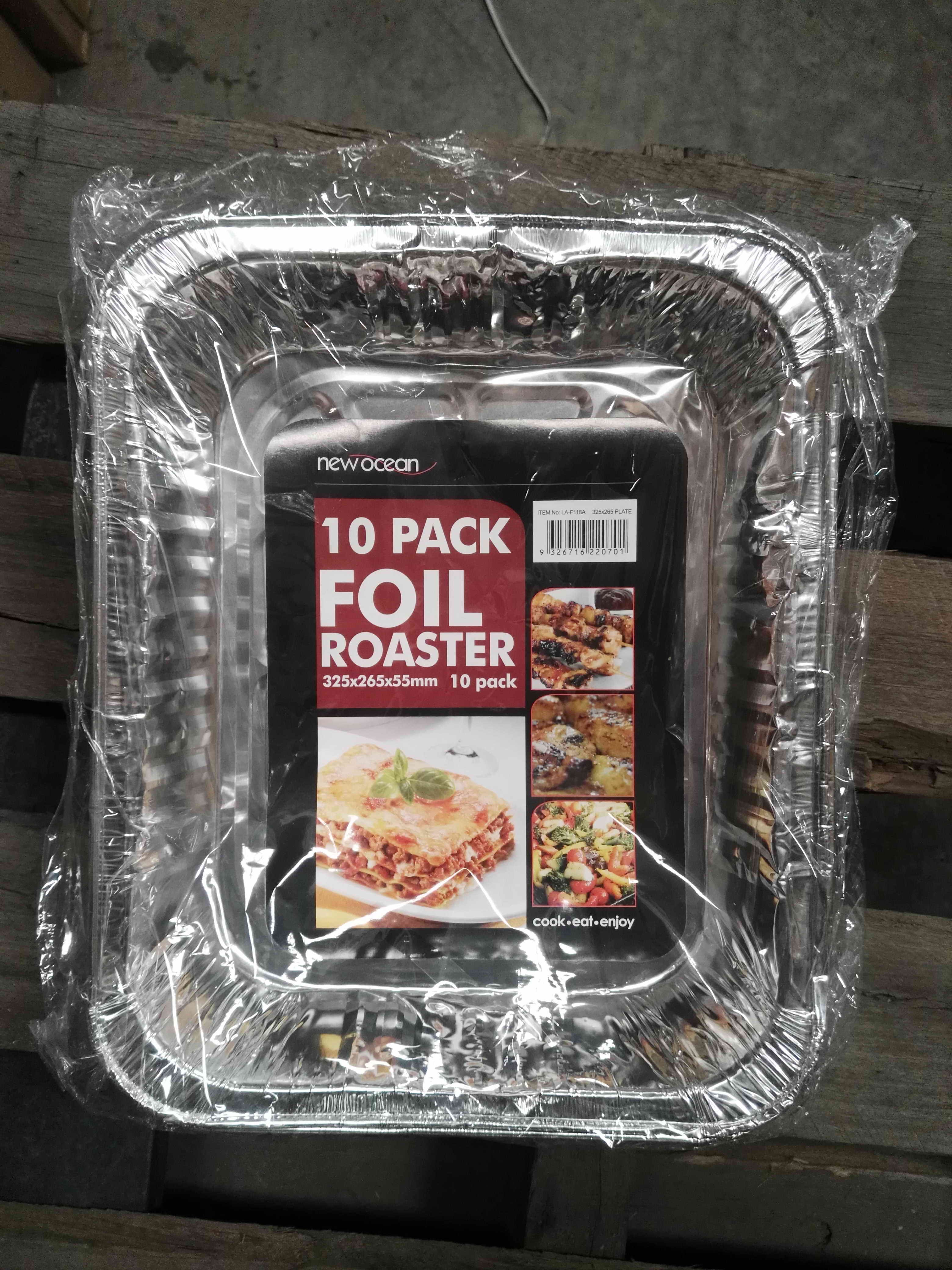 E13M, 2PC FOIL TRAY 32.5x36.5x5.5