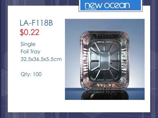 single foil tray 32.5*36.5*5.5cm