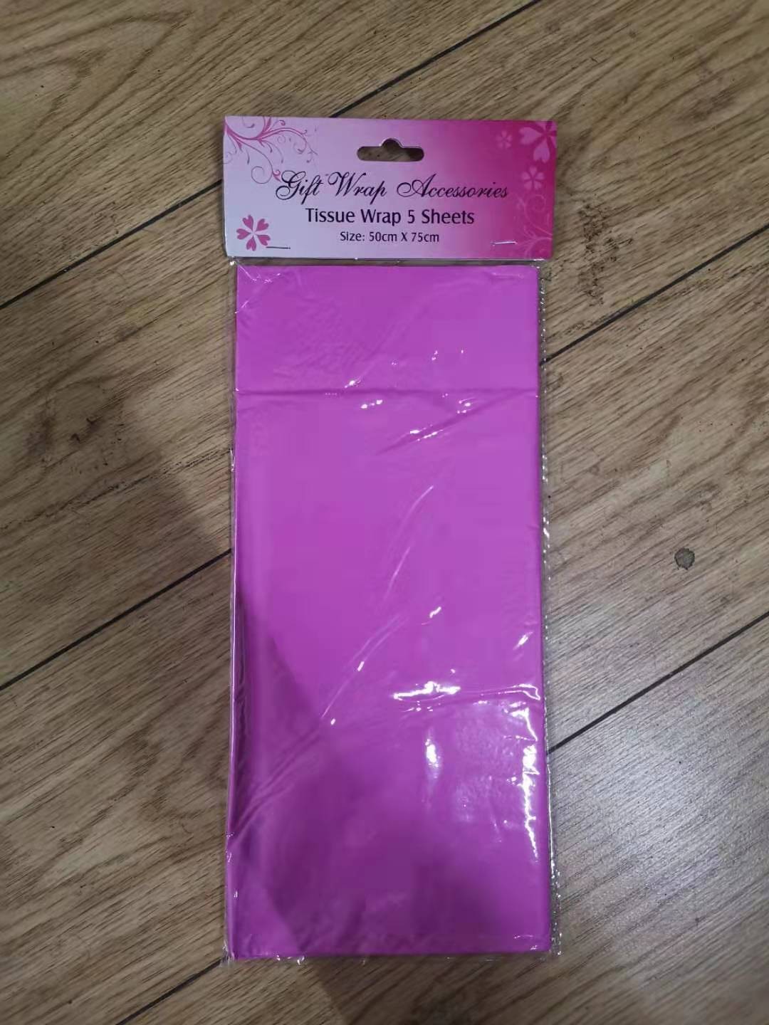LD04665, pink tissue wrap 5 sheets 50x75cm