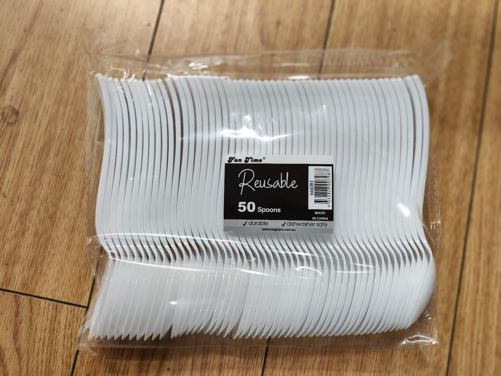 M6081, Reusable Spoons 50pcs