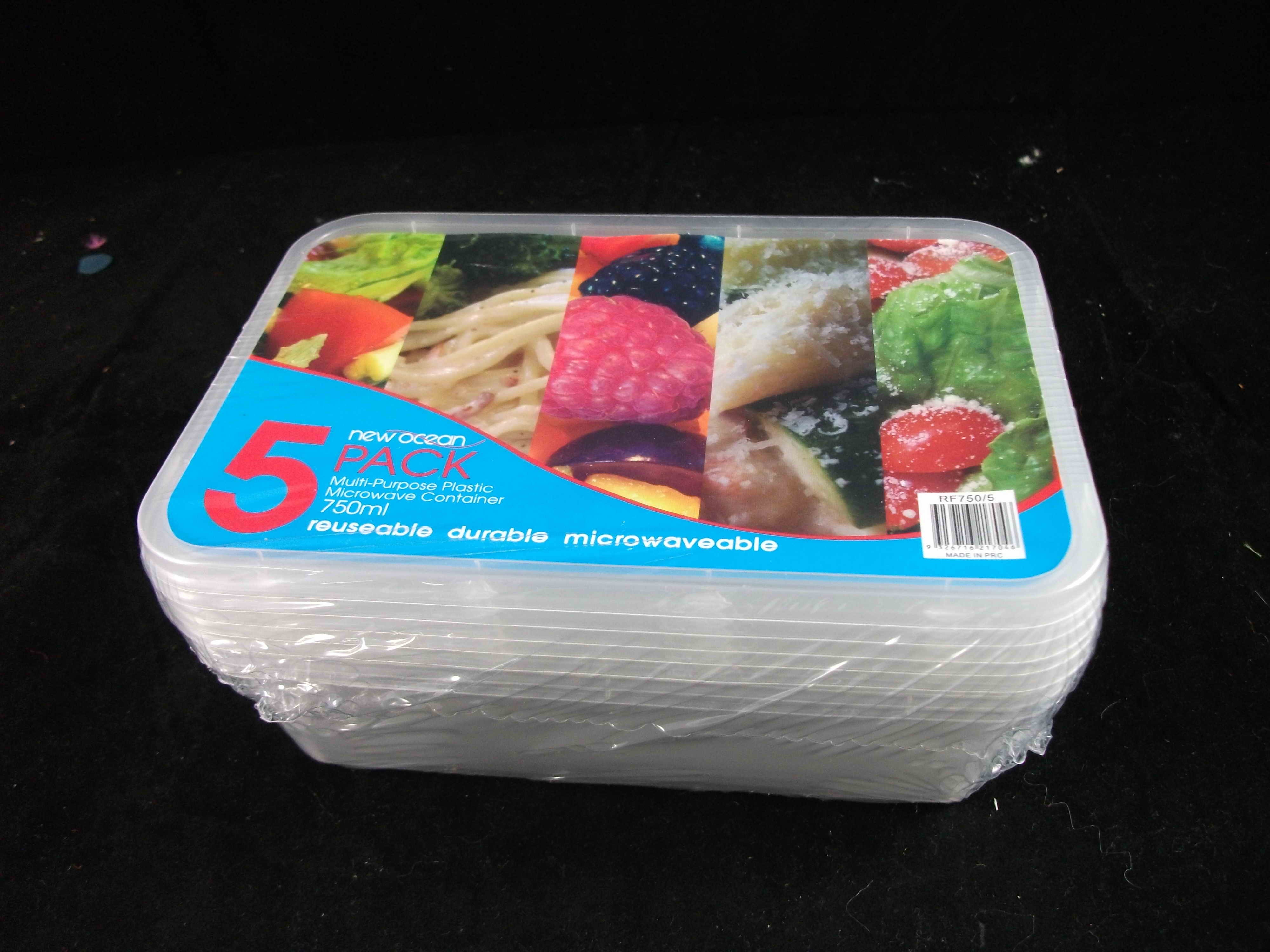 D1M, food container 750ml 5pcs