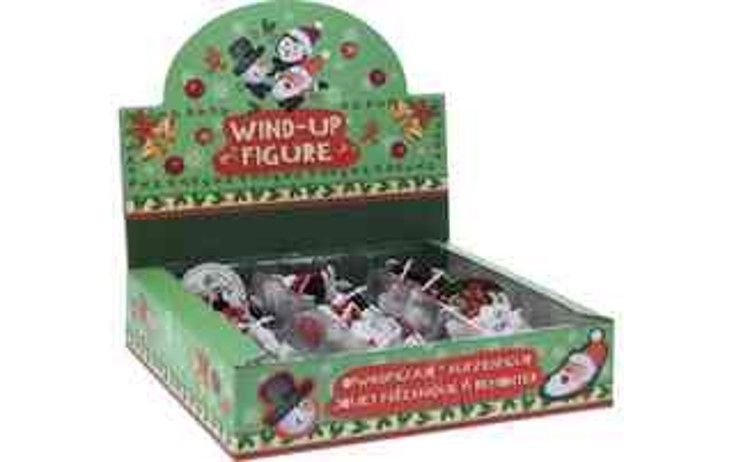 24X40, S34830230, Wind Up Figure Abs Christmas Design