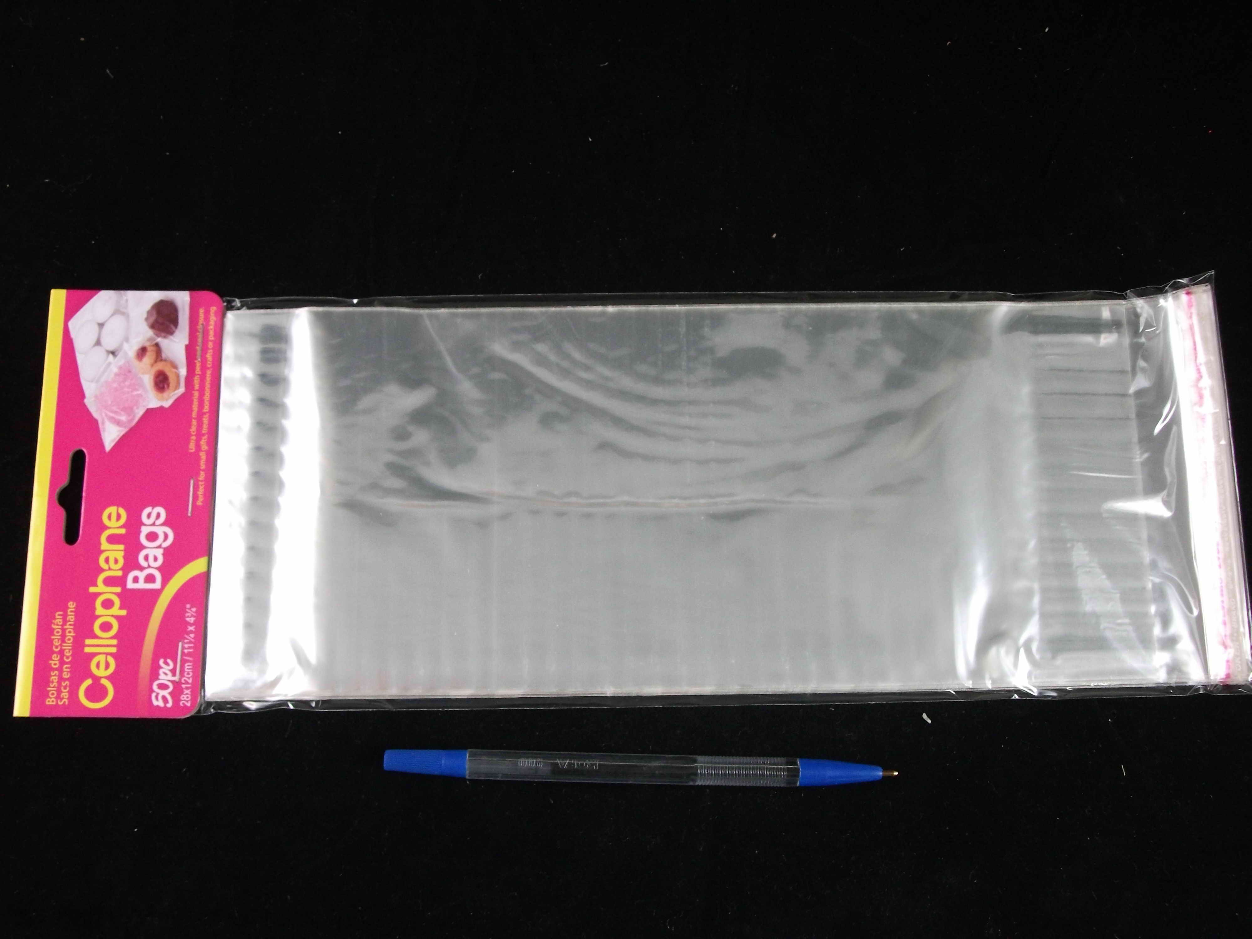 CELLO BAGS 28x12cm 50pk