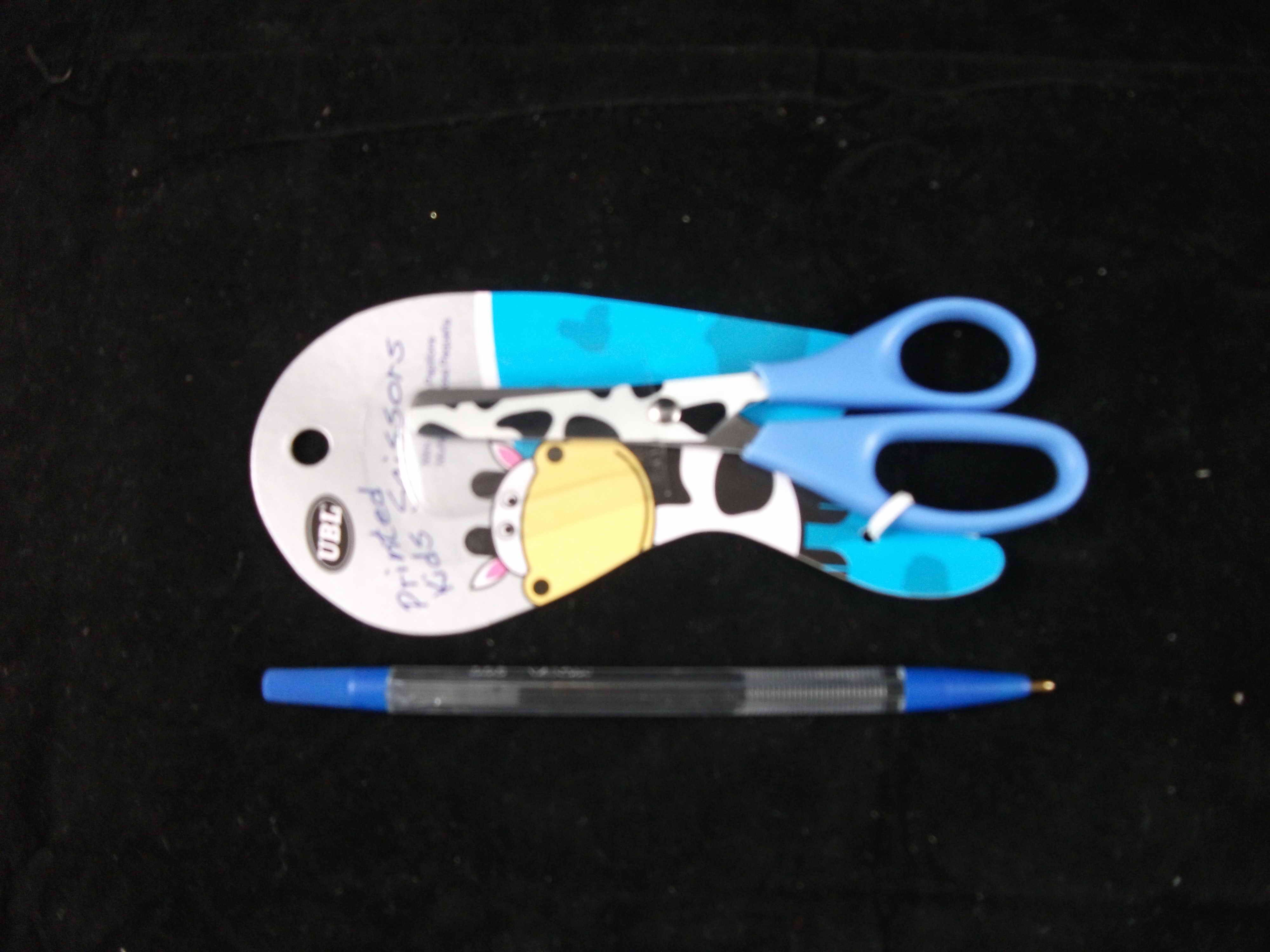 KIDS PRINTED ANIMAL SCISSORS 4asst