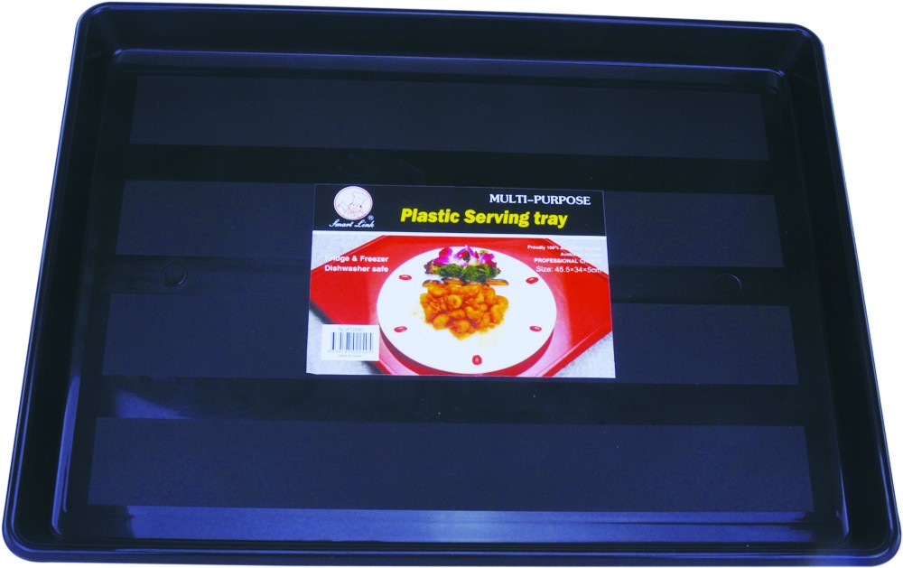 Plastic Serving Tray In Black
