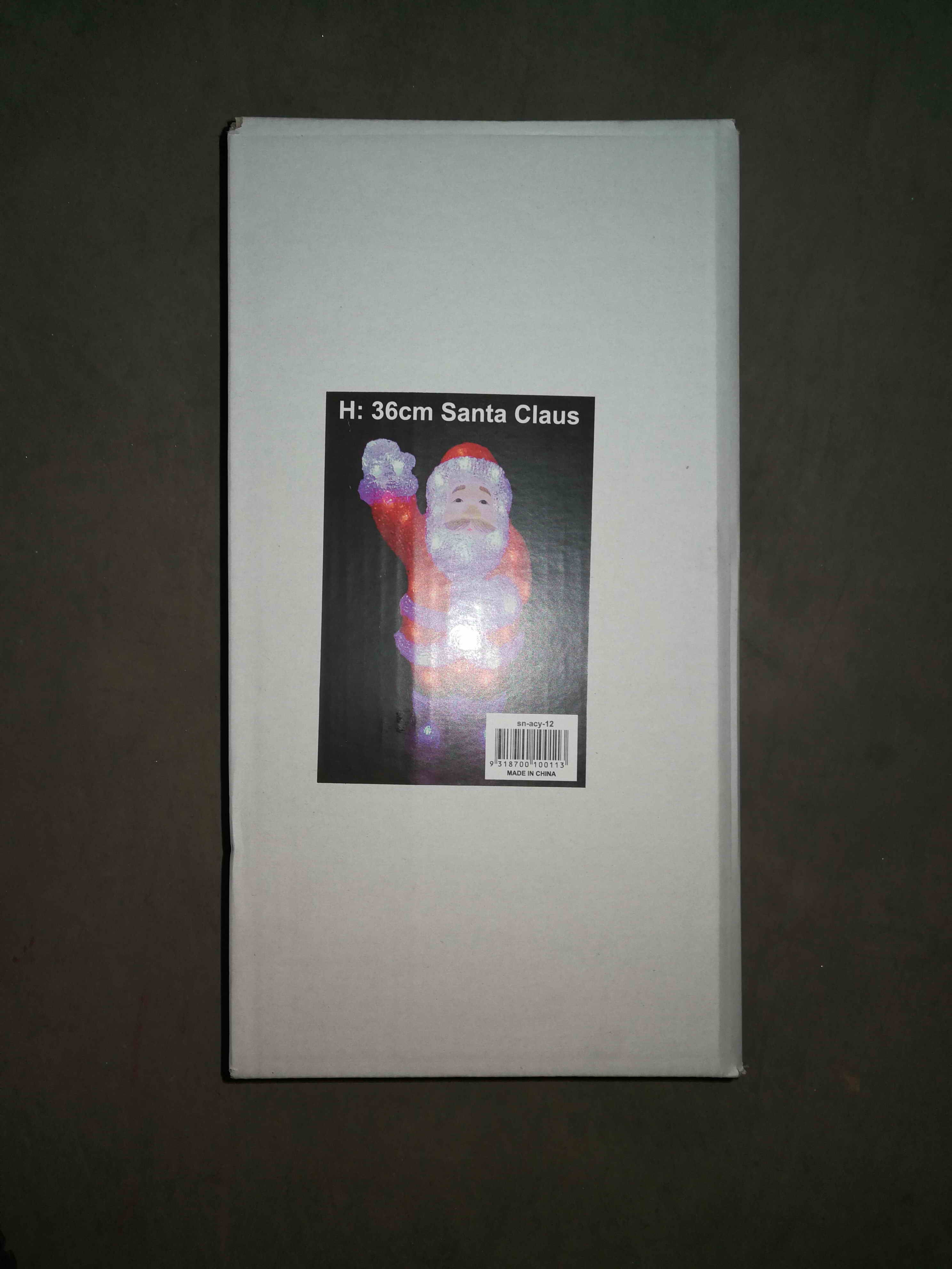 24V acrylic santa. With 48L LED white li