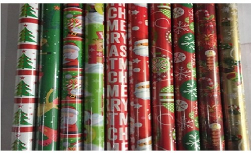 ST12835-1, 70CM 5M XMAS WRAP ASST.