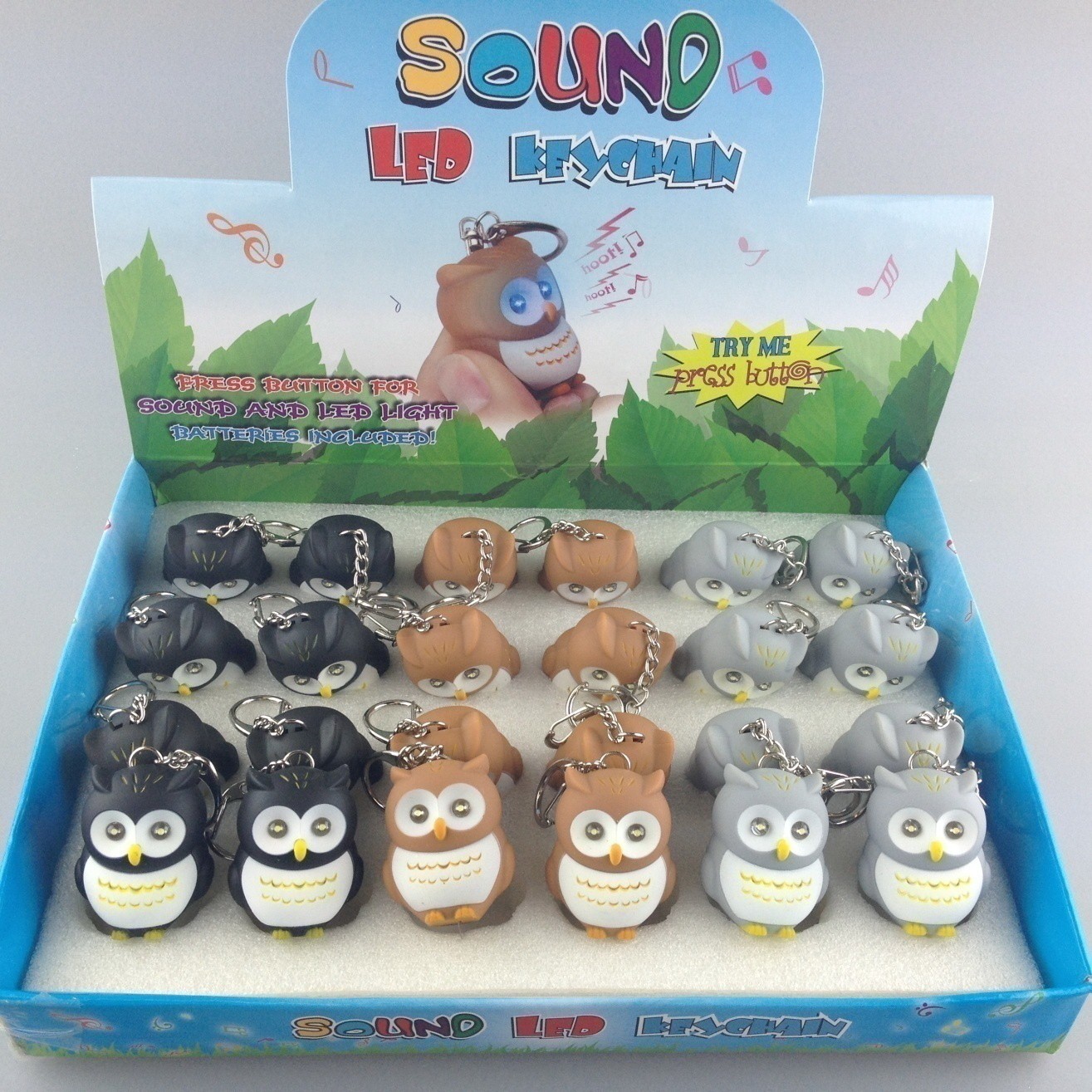 FLASH LIGHT KEY RING DISP/BOX