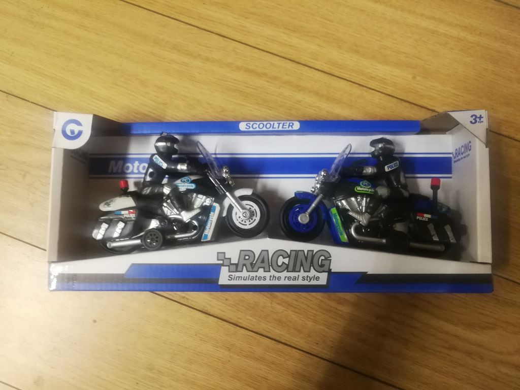 B12H, TY12189, POLICE PULL-BACK MOTO