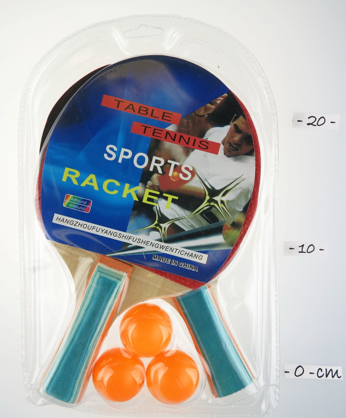 TABLE TENNIS RACKET WITH BALLS