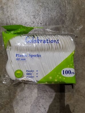 TY50510, plastic sporks pk100