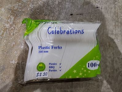 TY50512, plastic forks pk100