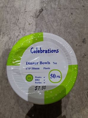 TY50519, 7 OZ Bowl PK 50