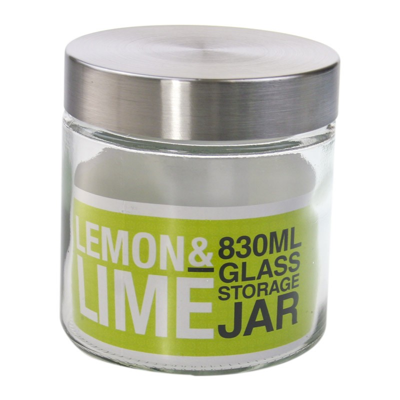 STAINLESS STEEL LID & GLASS JAR 830ml