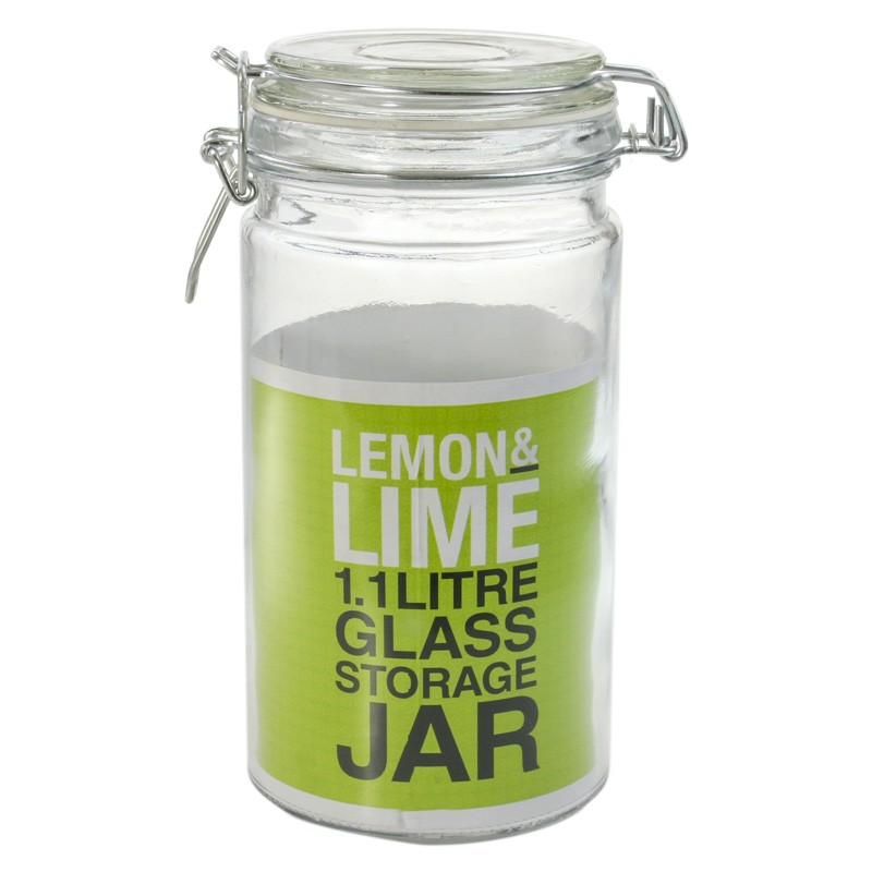 GLASS CLIP JAR 1.1lt