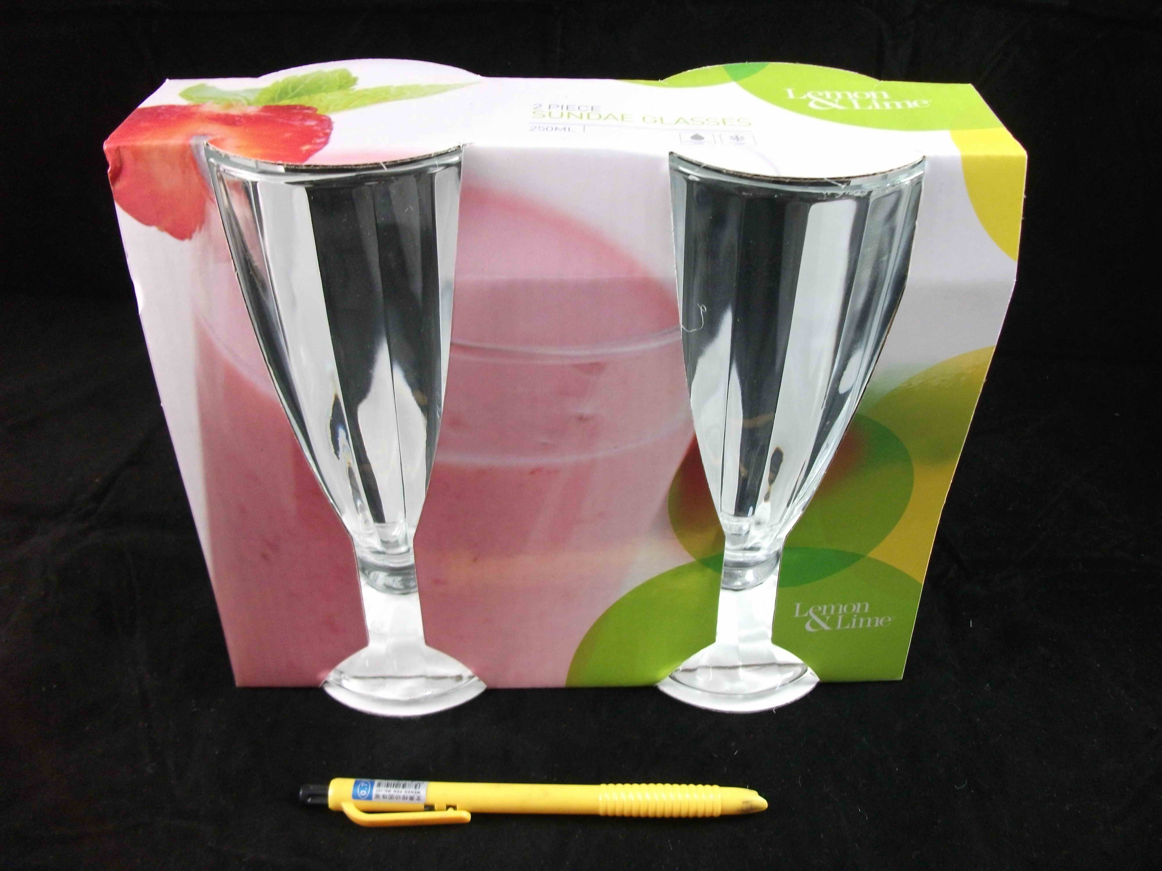 glass cup 2pc