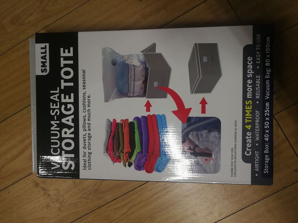 VACUUM STORAGE TOTE BOX