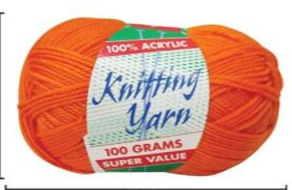 WIN-055, 1pce Knitting Yarn-8 Ply-100g-Orange