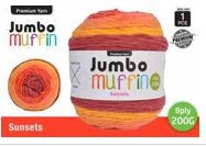 WIN-1001, 1pce Muffin Yarn Sunsets  8ply 200g