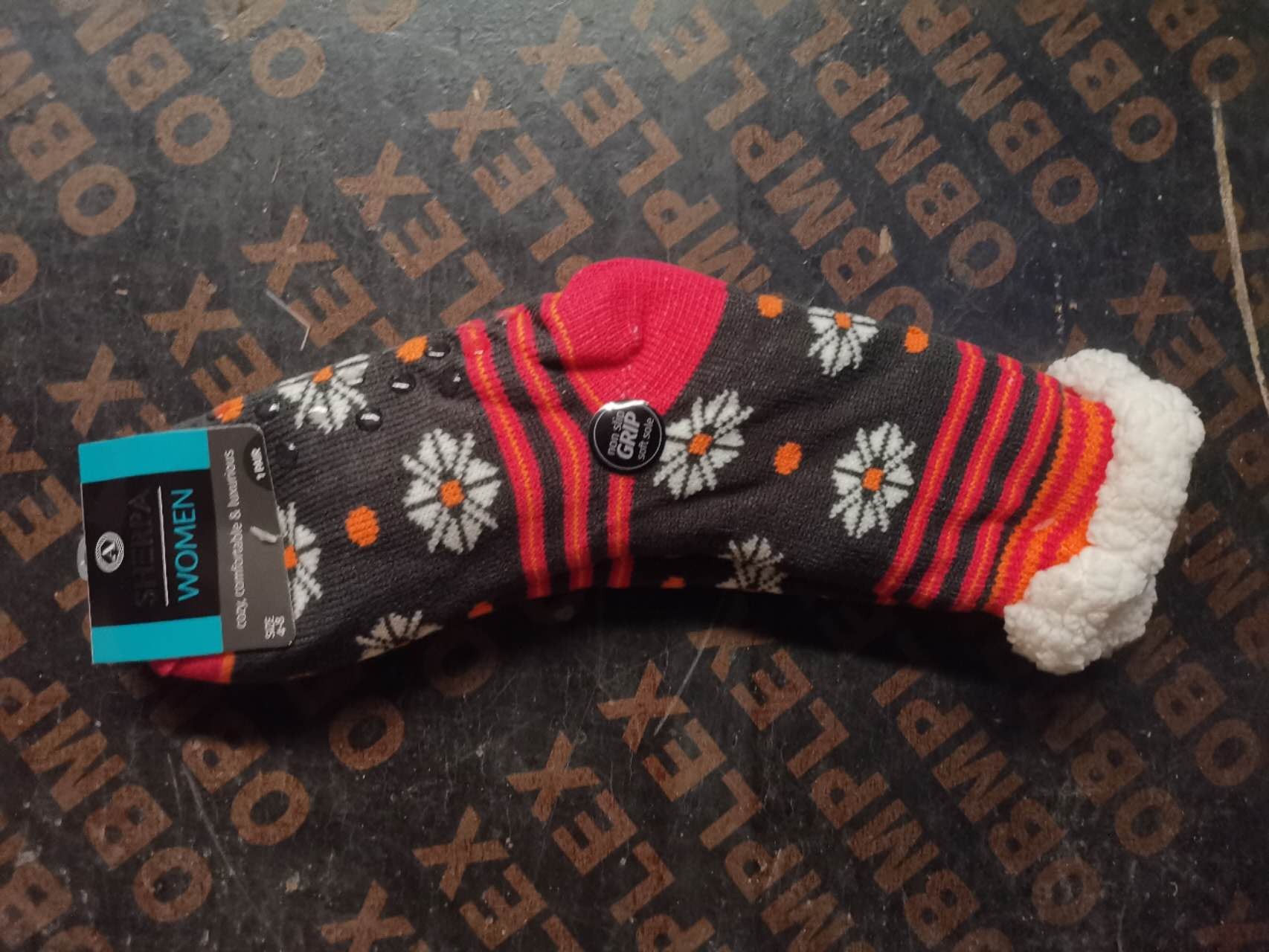 WIN-1044, Laides Knitted Sheroa Socks Brights