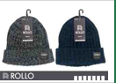WIN-1084, 1Pce Men's melange Beanie w/cuff