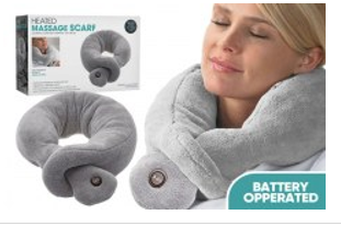 WIN-2623, 1Pce Heated Massage Scarf 89x11x9cm B/O