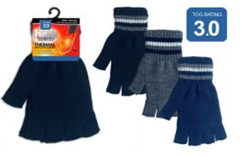 WIN-2817, 1 Pair Heat Insulate Mens Fingerless Glove