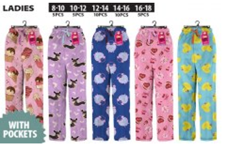 WIN-2870, 1 Pc Ladies PJ Lounge Pants With Pockets