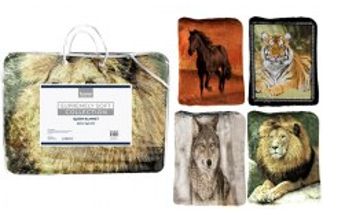 WIN-3038, 1 Pc Double Blanket Printed 160x220cm 1.3kg
